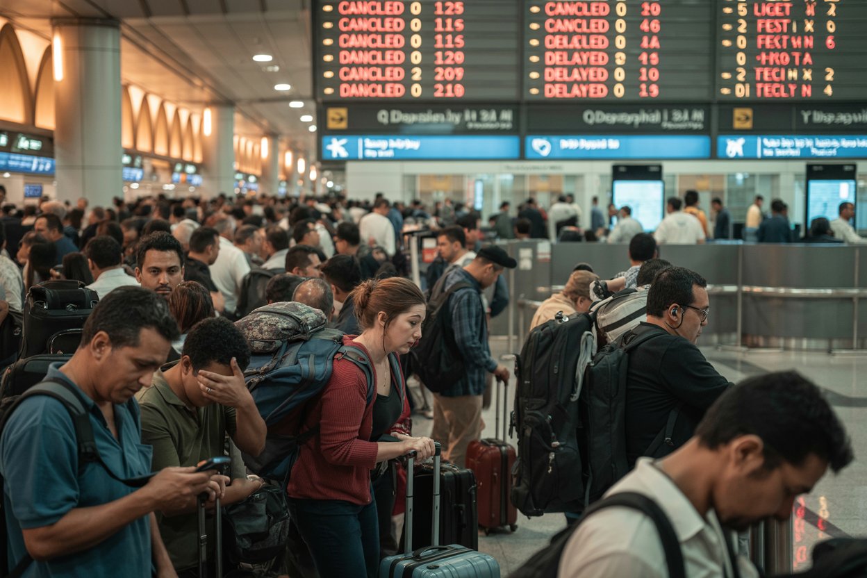 Hundreds of Passengers Left in Limbo at Queen Alia International ...
