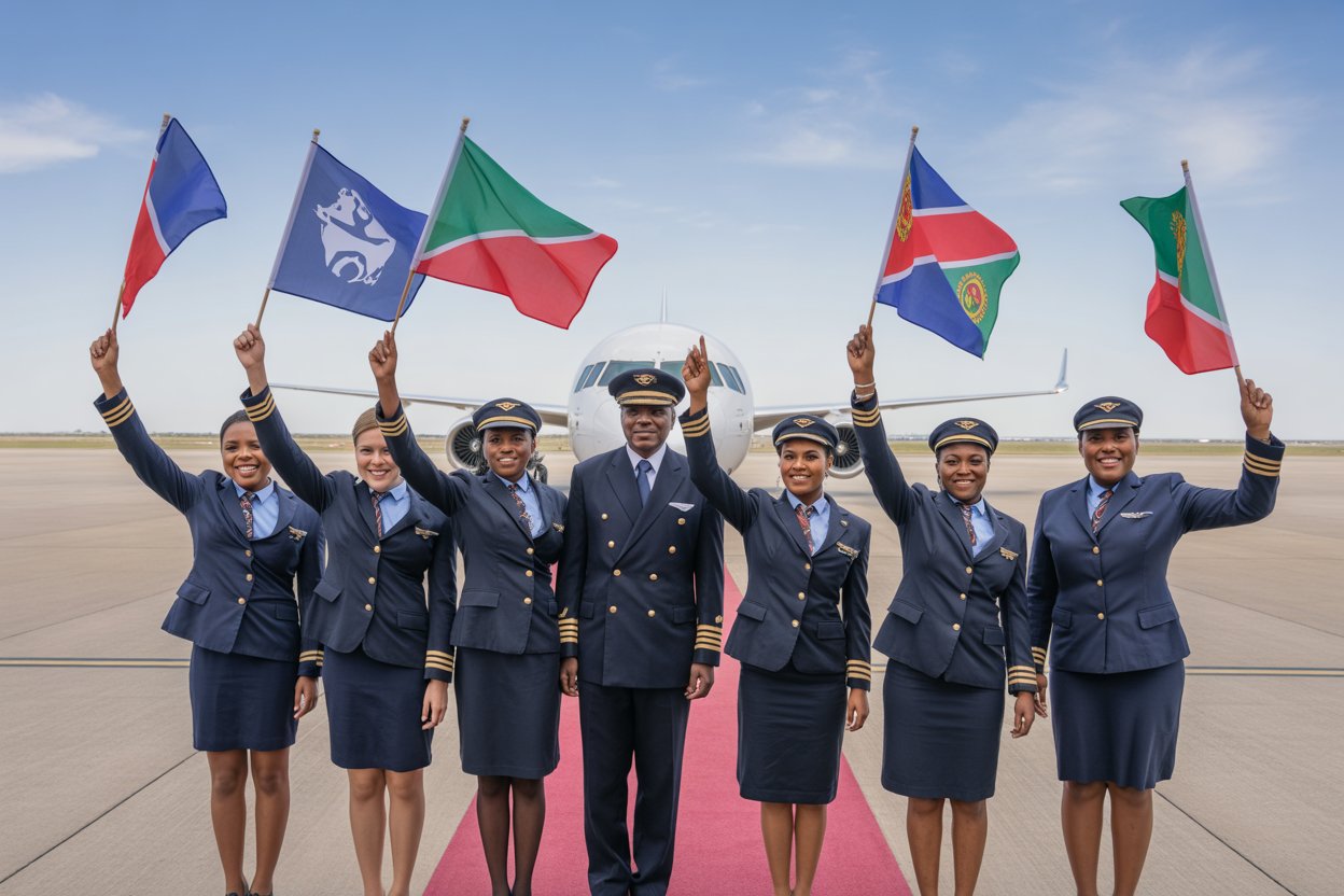 Ethiopian Airlines Makes Aviation History with All-Female Crews Flying to 8 Global Destinations on International Women&rsquo;s Day 2026 &ndash; Namibia&rsquo;s President Joins the Celebration at Hosea Kutako Airport! -