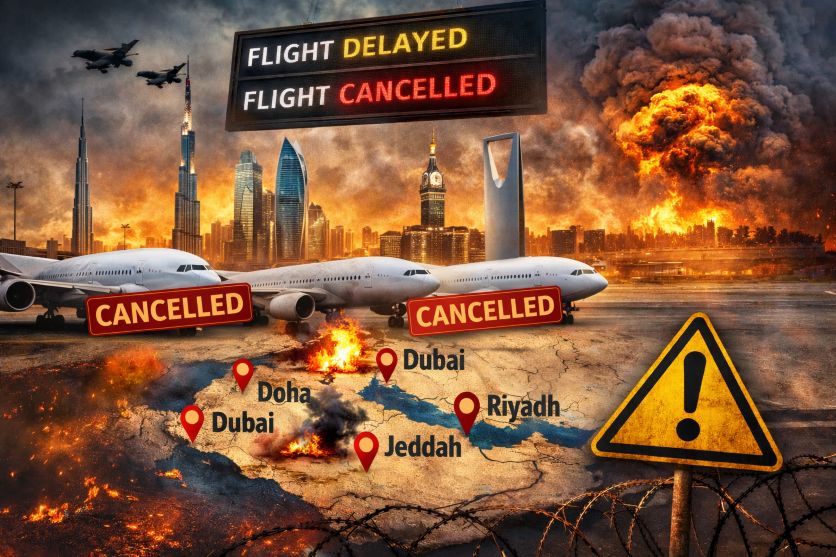 全球航空旅行四分五裂！卡塔尔航空与新加坡航空、阿联酋航空、马来西亚航空和斯里兰卡航空一起中断飞往多哈、迪拜、利雅得等中东地区的航班