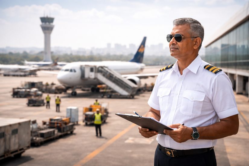 Aviation sector reform proposal by ajay ahlawat at airport.