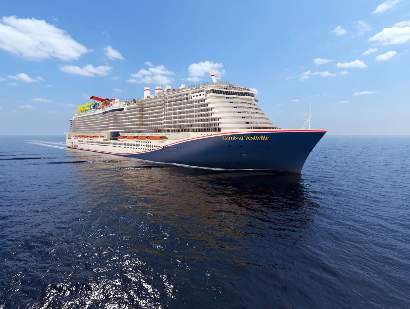 Cruise ship at sea - travel and tour world A large cruise ship sailing on calm ocean waters under a clear blue sky.