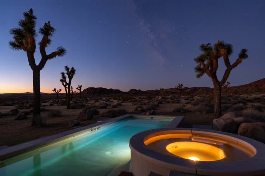 Sunset pool and hot tub in desert landscape - travel and tour world Casa tranquila’s new private retreat in joshua tree, usa, marks a meaningful addition to the global travel landscape. Its focus on desert hospitality, connection and immersive nature experiences reflects shifting traveller priorities. Whether drawn by the vast desert, artistic community or serene atmosphere, visitors are discovering new dimensions of travel fulfilment here. For those seeking restorative journeys, this desert escape offers powerful rewards.