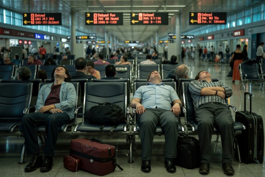A-photograph-of-weary-travelers-scattere_p9finqwfujggk_r7_oahcg_jcprf9lys5s_itqxsjcmmw_cover_sd - travel and tour world Dubai international and sharjah international airports face major travel disruption with 113 flight delays and 15 cancellations amid ongoing regional instability and airspace constraints.