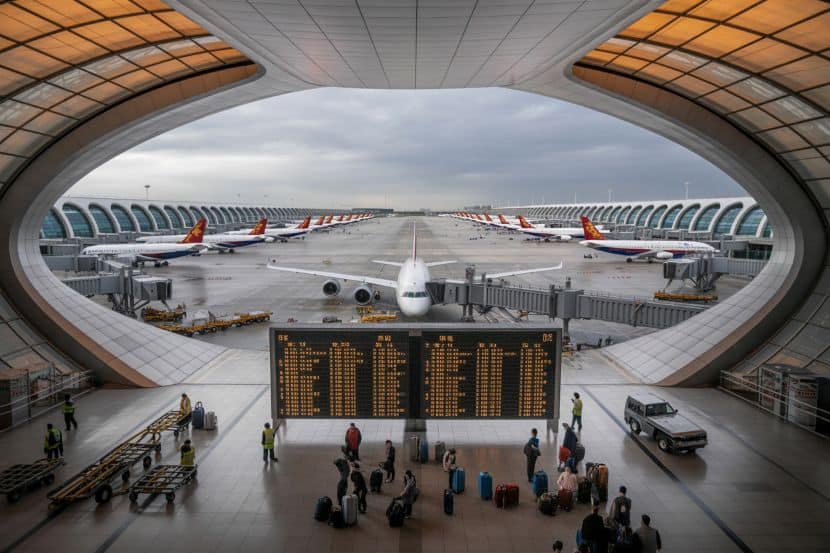 Beijing daxing airport hit by widespread flight chaos