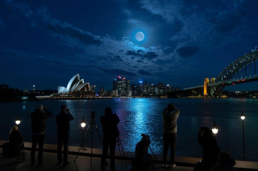Sydney residents brace for rare blue micromoon lighting up the skies - travel and tour world Sydney residents brace for rare blue micromoon lighting up the skies