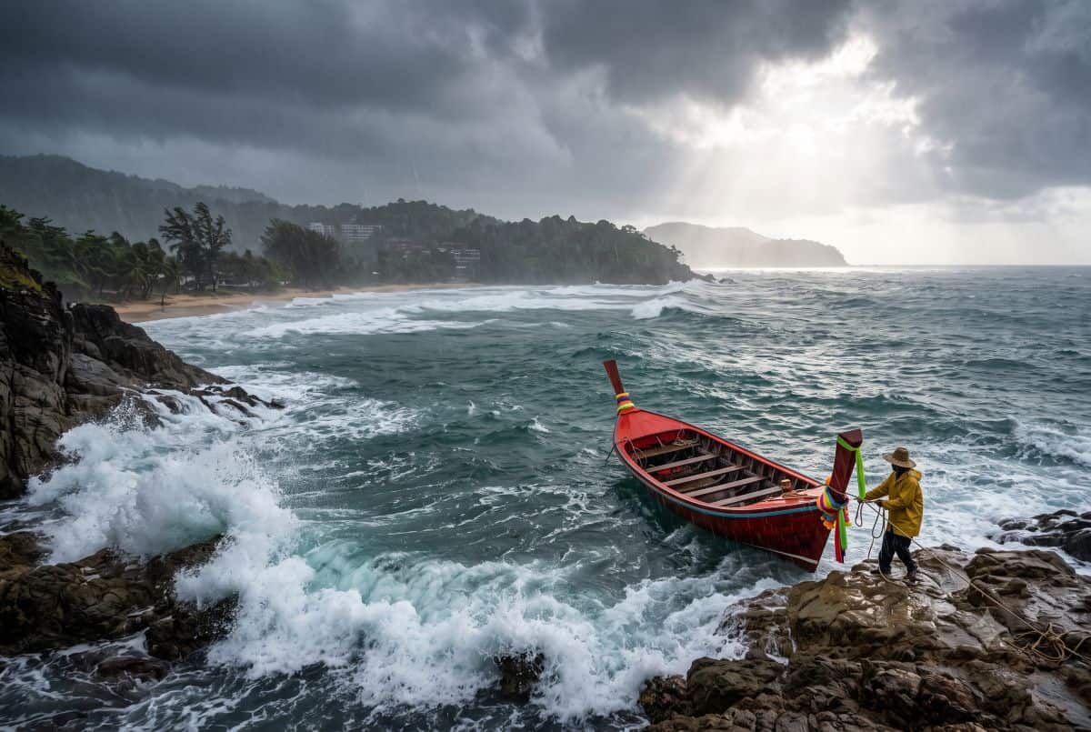 Thailand faces intensifying southwest monsoon as heavy rain, flash flood threats and rough seas raise fresh travel concerns across phuket, krabi, bangkok, chonburi and the andaman coast