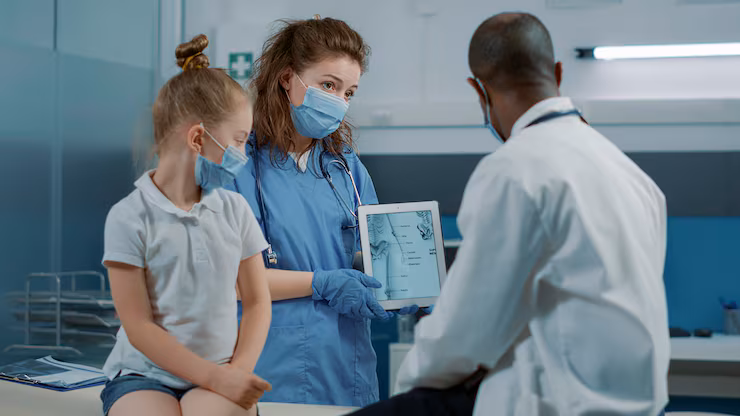 Nurse-using-tablet-with-human-skeleton-picture-give-assistance-physician-checkup-appointment-medical-worker-holding-osteopathy-image-explain-bones-pain-diagnosis_482257-40753 - travel and tour world