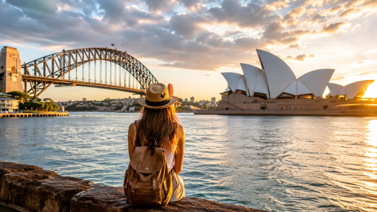 Young international travellers exploring an australian coastal destination during a working holiday