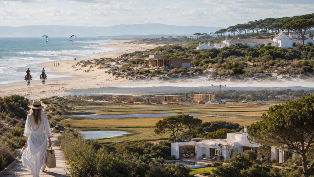 Comporta portugal beach, dunes, rice fields and luxury tourism development