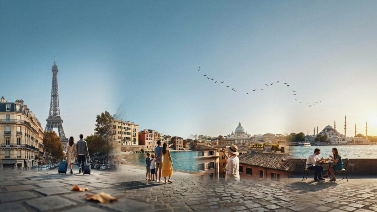 European tourism growth across france, spain, italy and türkiye