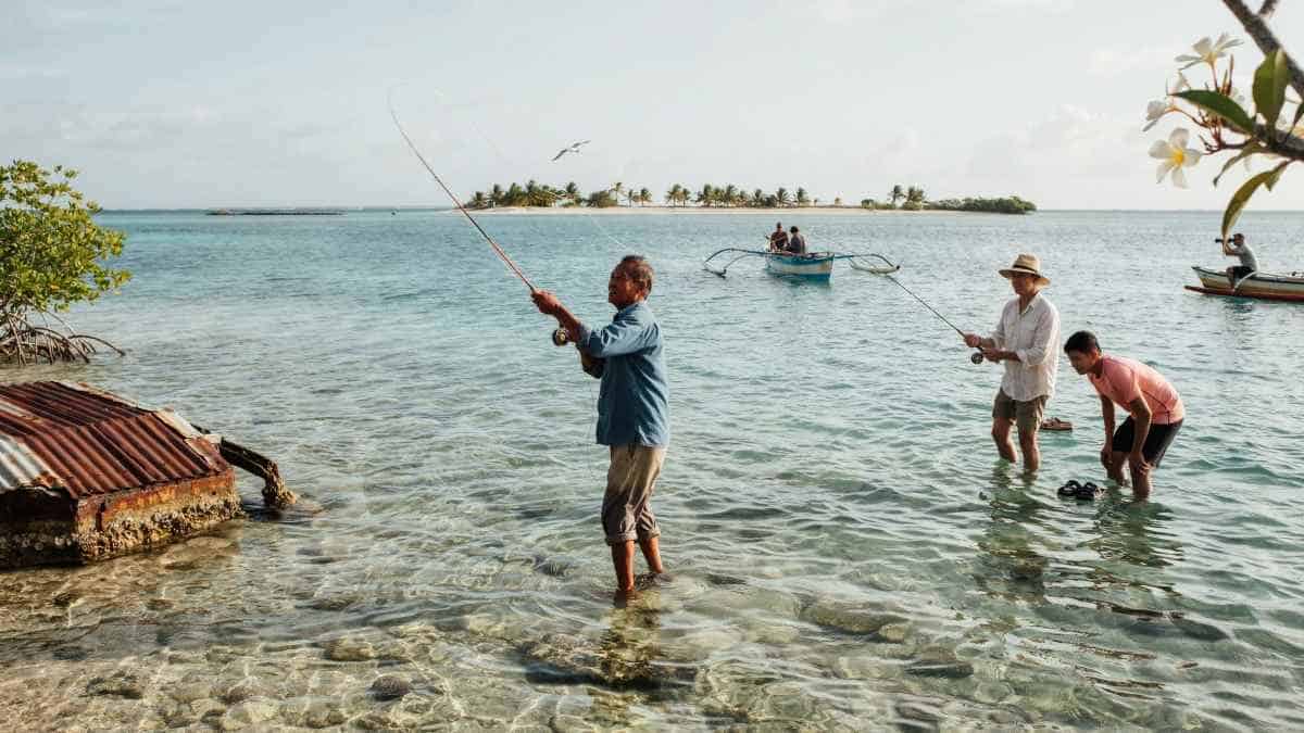 Fly fishing - travel and tour world Kiribati expands big fly-fishing, wwii heritage and sustainable marine tourism