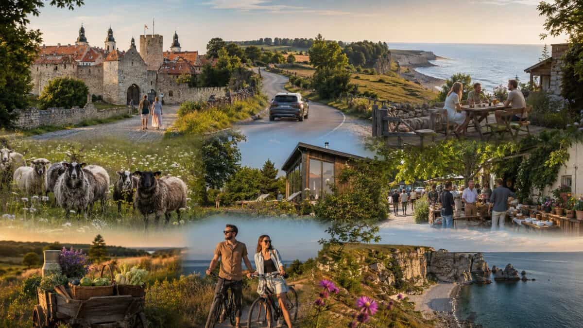 Gotland sweden summer road trip through visby, farms and baltic coastline
