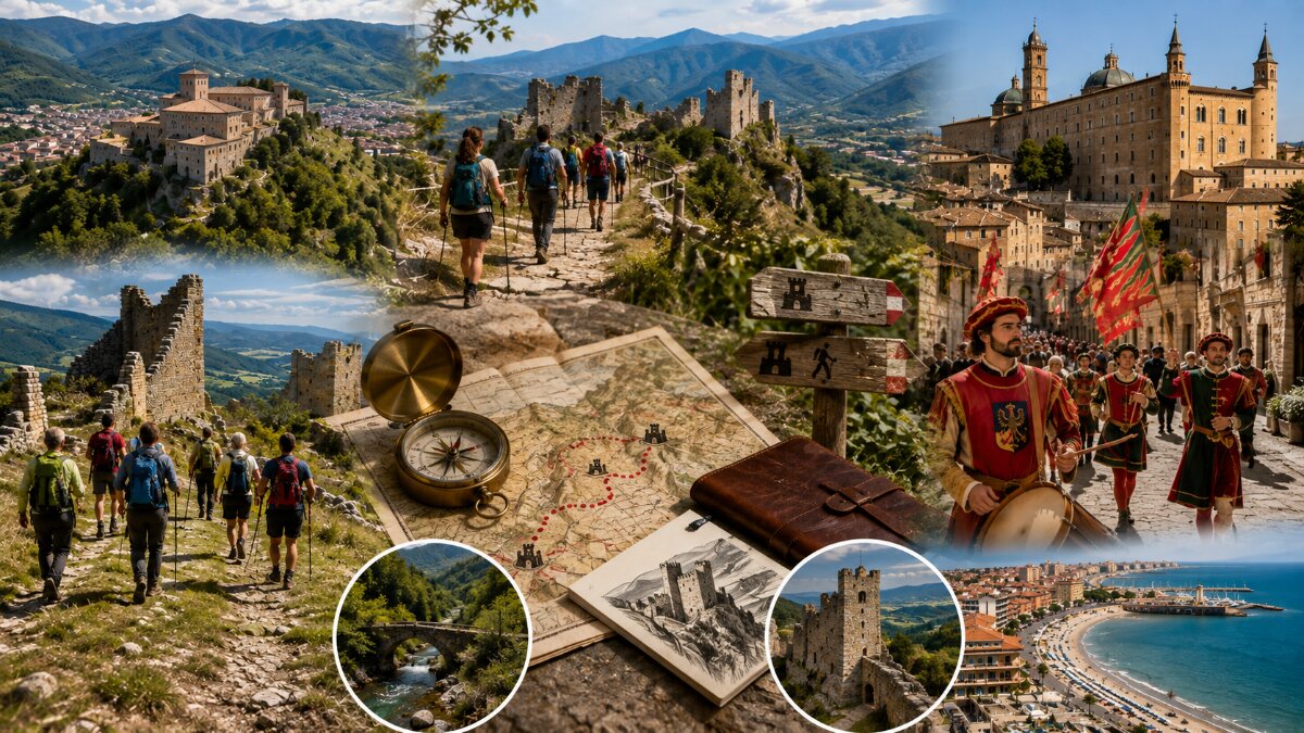 Piobbico five castles trek and renaissance heritage tourism in italy