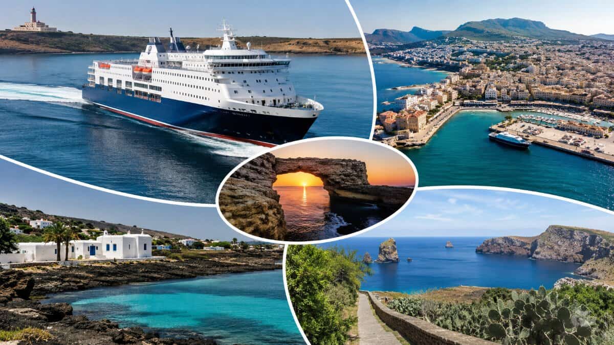 Italy lampedusa travel ferry costanza i from porto empedocle