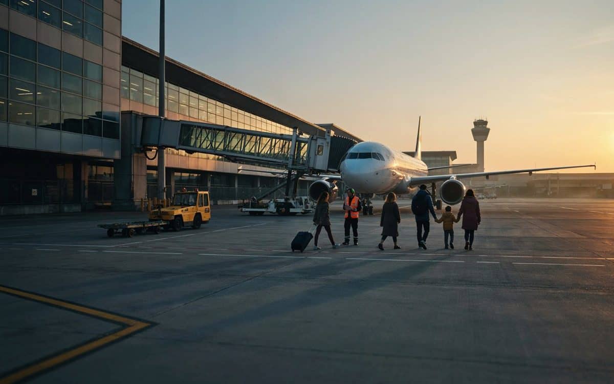 Porter airlines aircraft at london ontario airport supporting canada travel connectivity