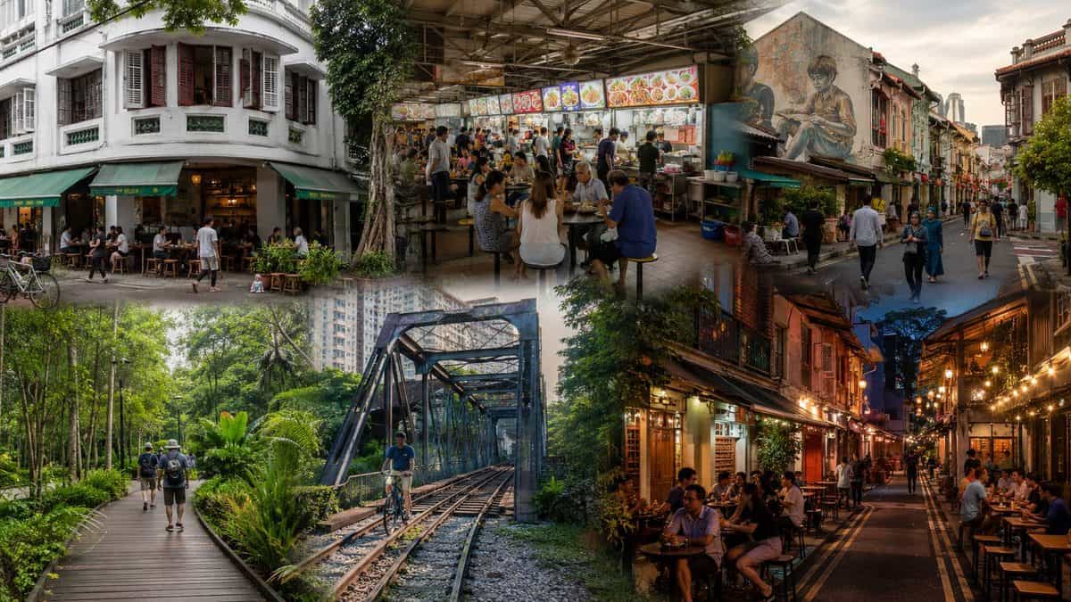 Alternative 24 hours in singapore featuring neighbourhoods, hawker culture, heritage and nature