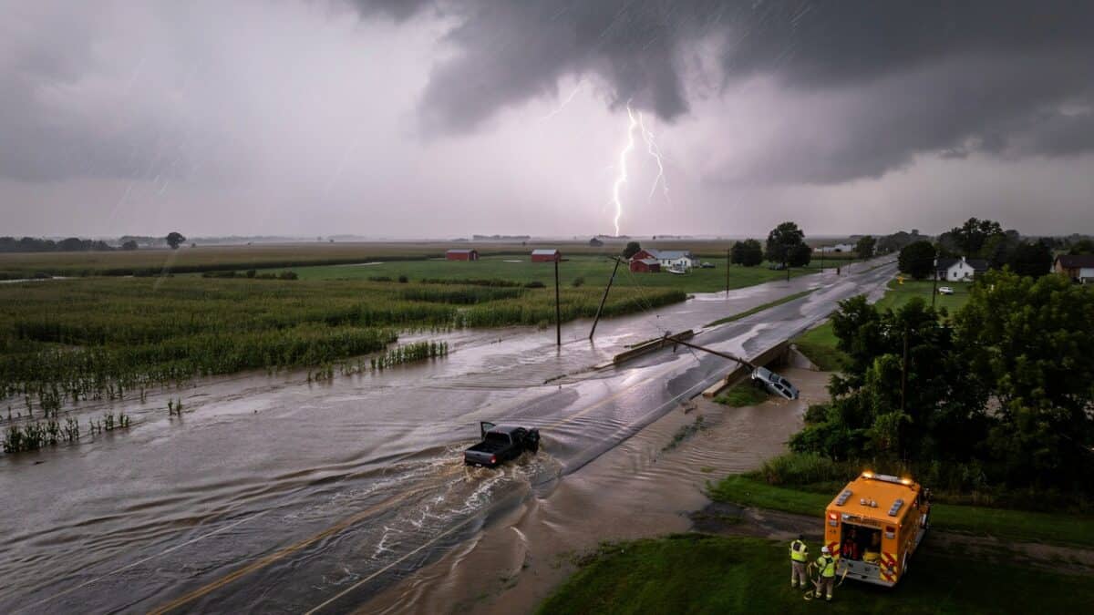 Slow-moving storms
