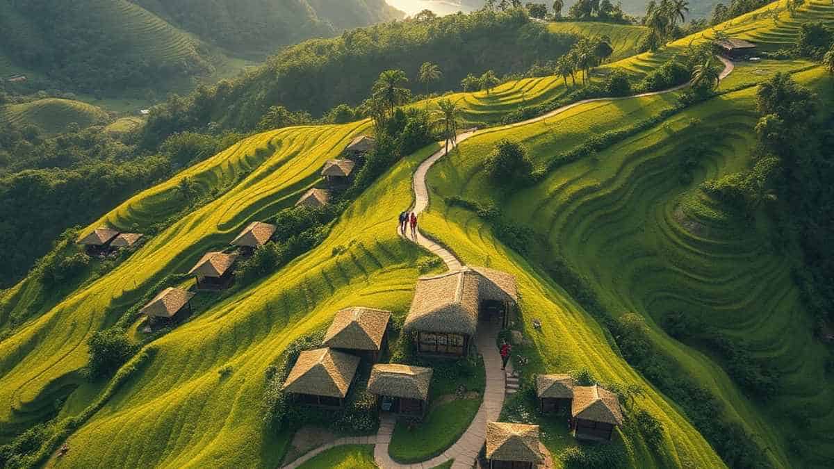 Agrarian human infrastructure diverts over-tourism
