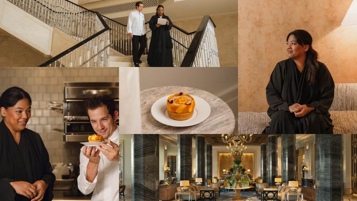 Four seasons resort dubai at jumeirah beach emirati women’s day dessert inspired by emirati heritage and poetry collaboration