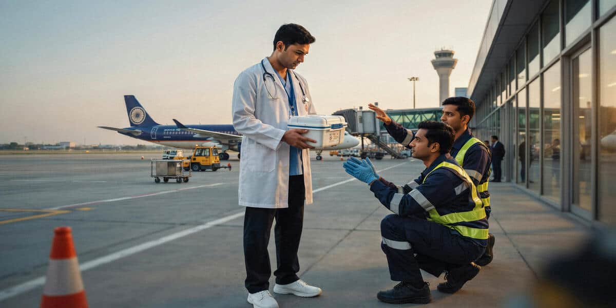 Air india flight transporting donated corneas across india for sight restoration