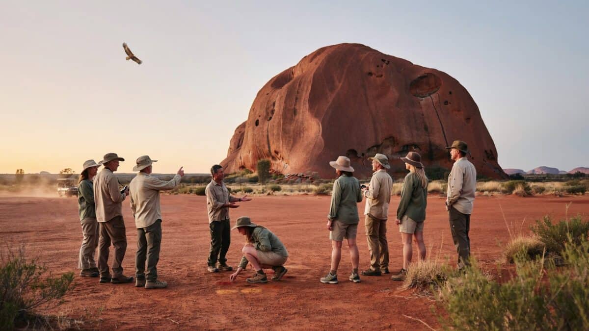 High-level-description-a-handheld-phone-_huxvjw8ixaaxrbe-raiqxg_m2u6a43isjspudgne0xi5w_cover_hd - travel and tour world Tour guide leading group near uluru rock
