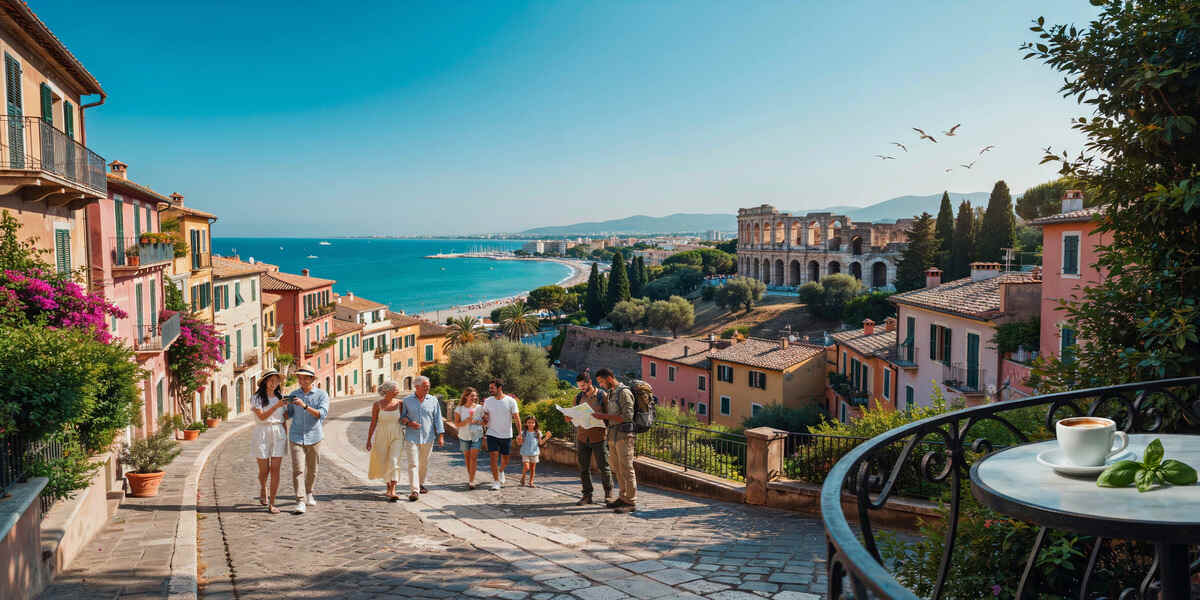 Europe tourism growth with travellers exploring southern european destinations