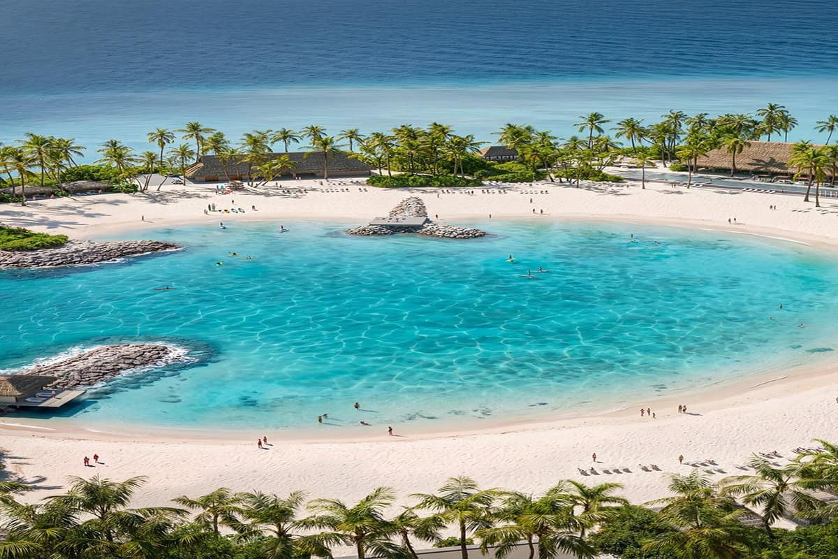 Msc cruises sandy cay private island development project in the bahamas with caribbean beaches and coastal landscape.