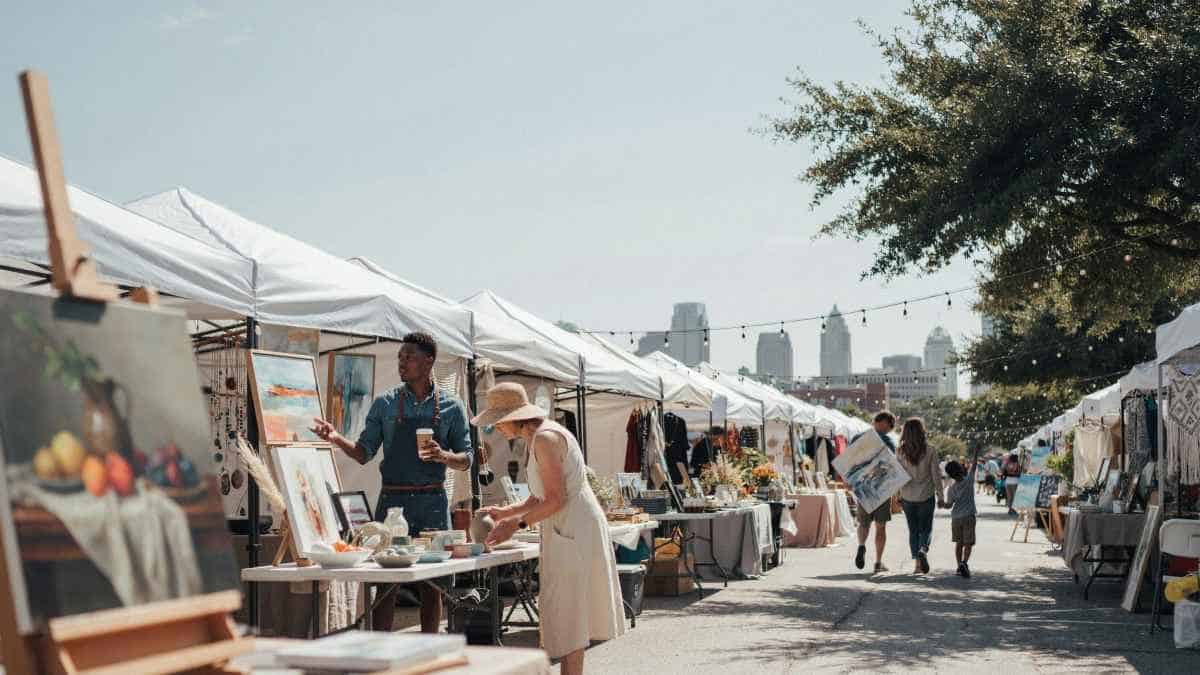Art - travel and tour world Kansas city’s country club plaza became a nine-block showcase of art, food and live music.