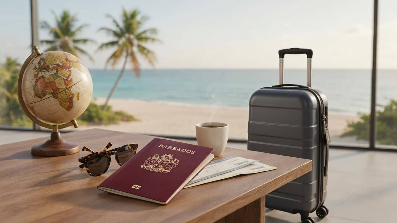 Barbados passport supporting international travel opportunities
