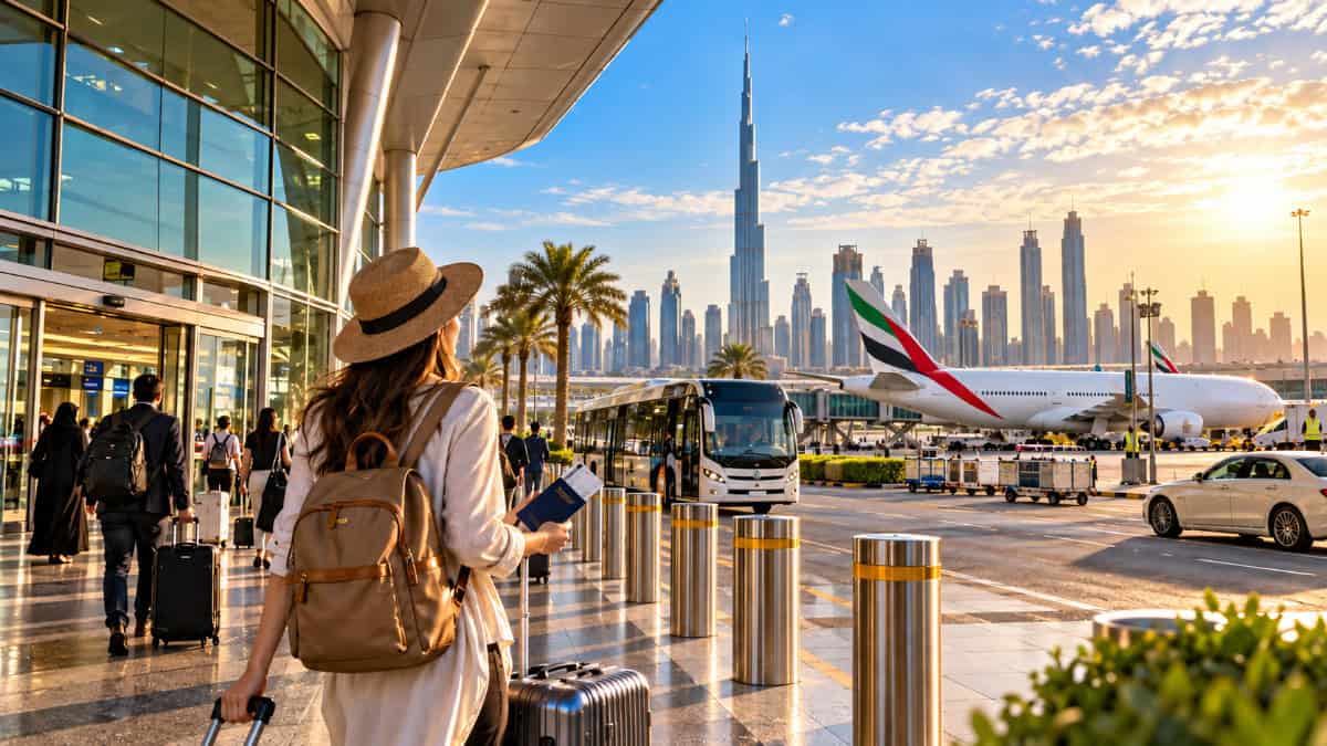 Travellers exploring a city during an airline stopover programme with hotel and tourism benefits