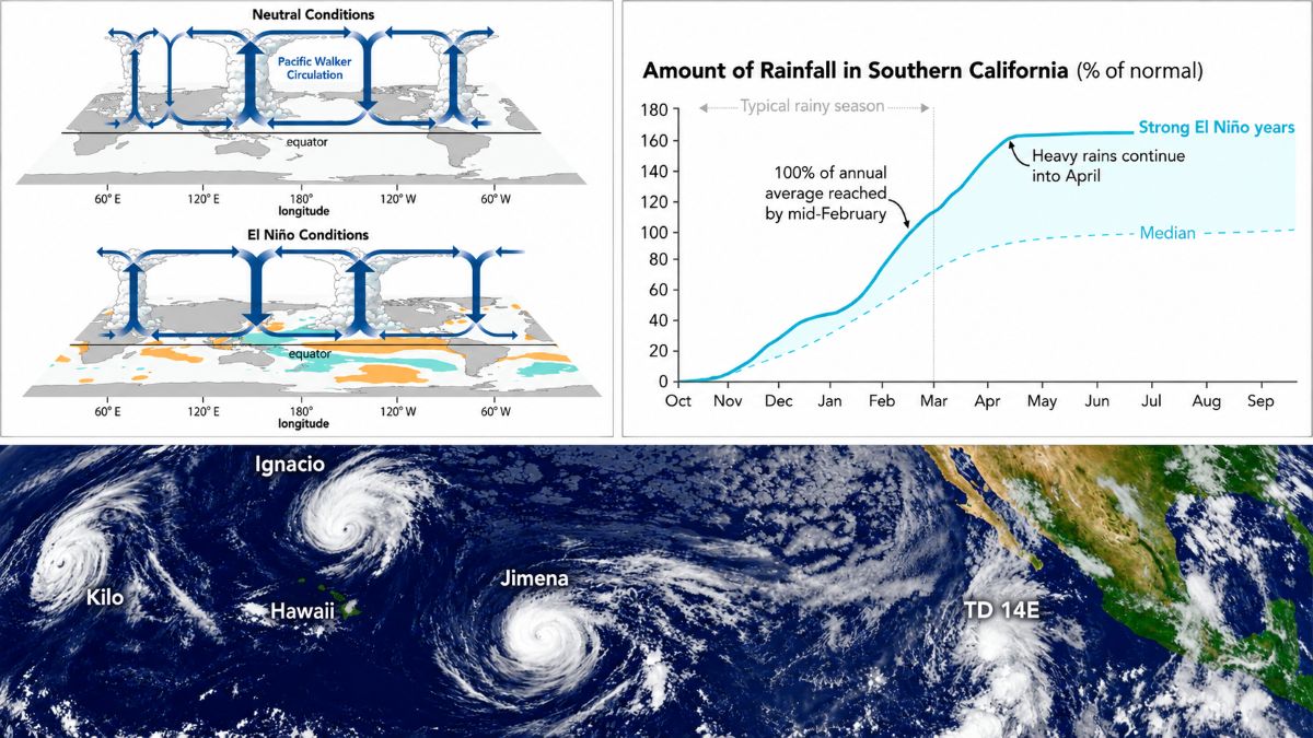 El ni&ntilde;o winter travel impact