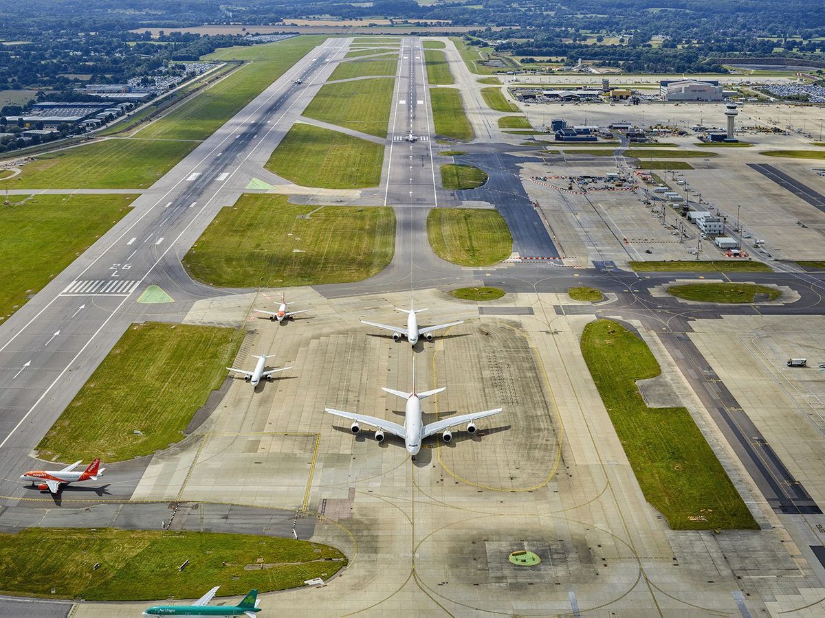 Gatwick airport runway disruption leaves aircraft stranded as flights face widespread delays