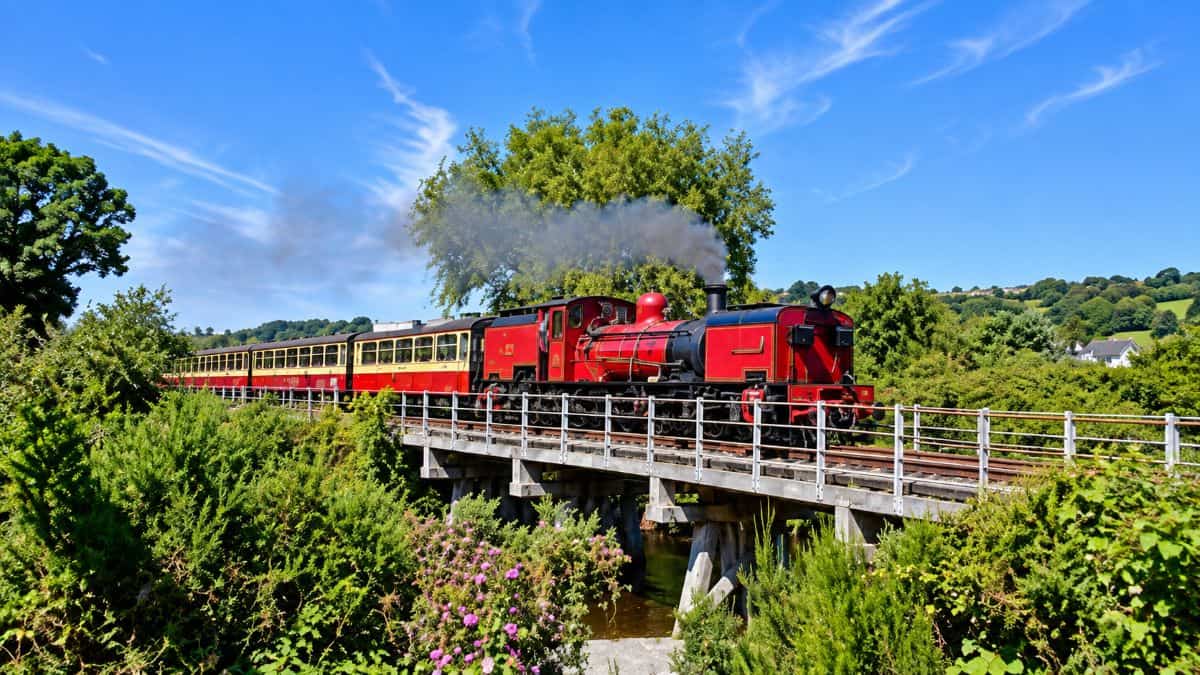 Historic railway restoration concept connecting penrith and keswick, highlighting sustainable travel and lake district tourism.