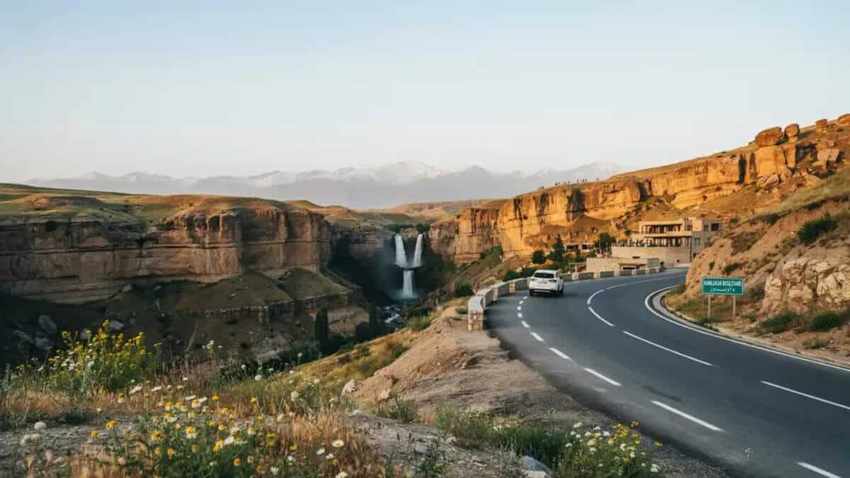 Rawanduz canyon and mountain landscape in kurdistan iraq