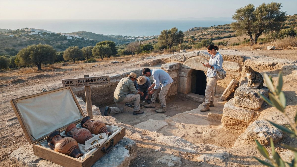 Mycenaean archaeological discovery in greece linked with european heritage research