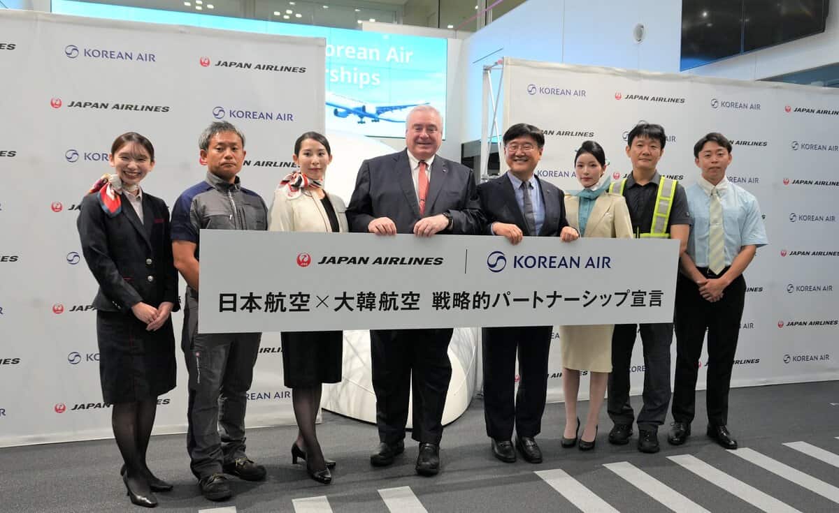 Japan airlines and korean air