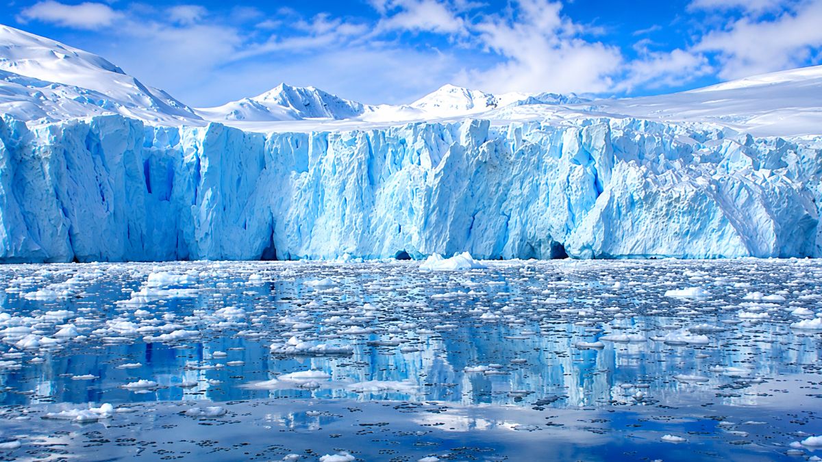 Luxury expedition vessel navigating antarctic waters surrounded by dramatic icebergs during a premium polar adventure