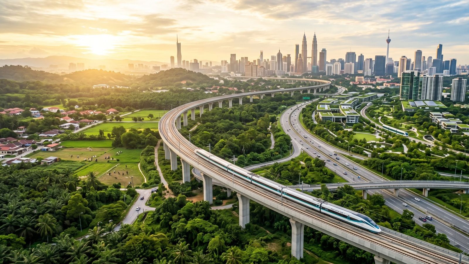 Malaysia future-ready infrastructure projects with modern rail networks highways and growing cities in 2026