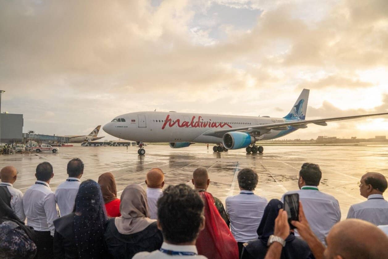 Maldivian airbus a330 supporting direct melbourne&ndash;mal&eacute; flights and australia maldives tourism growth in 2026.