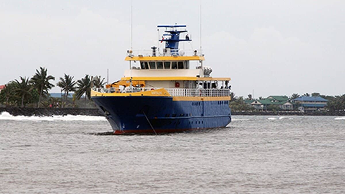 Mv mataliki near apia harbour