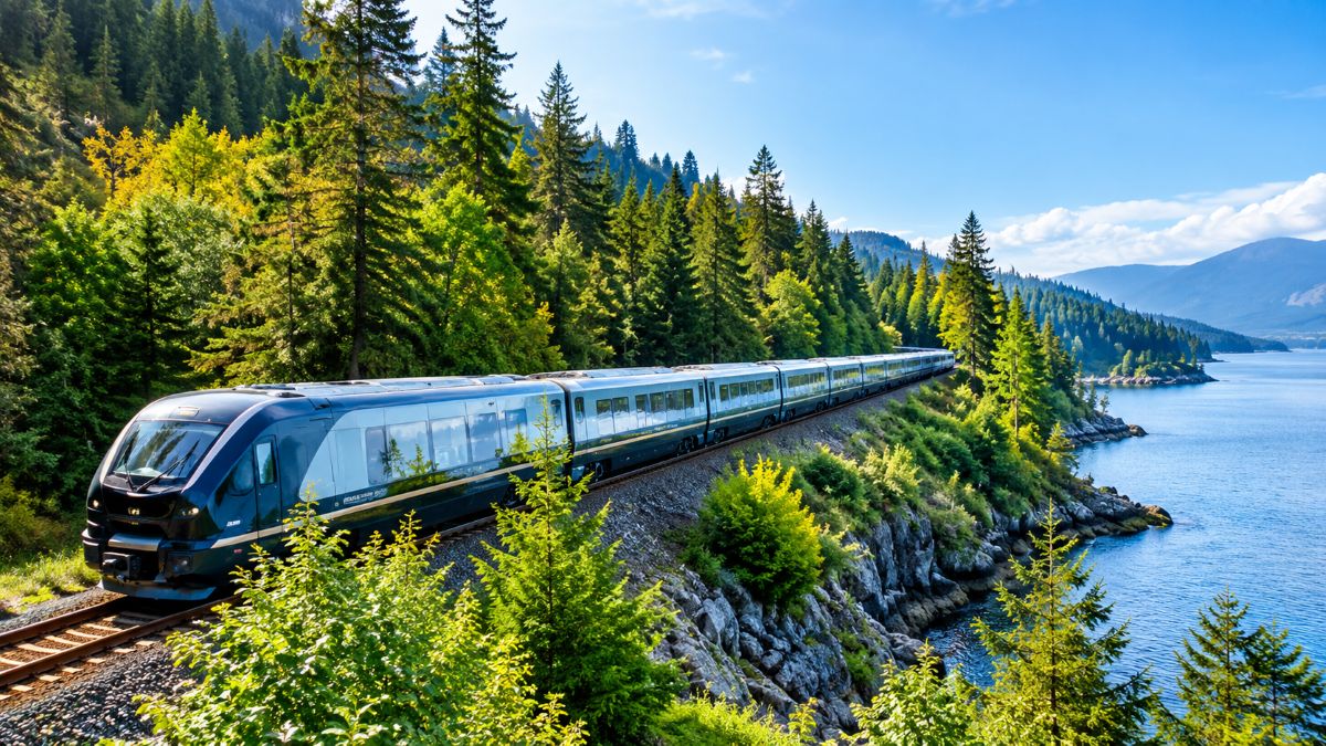New amtrak cascades airo trainset arriving at portland union station during its september 26 preview journey