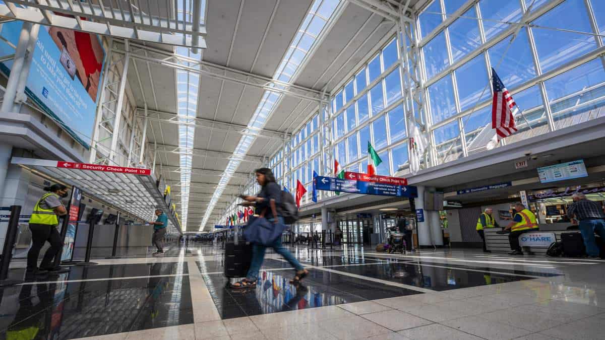 Flights were cancelled across the united states