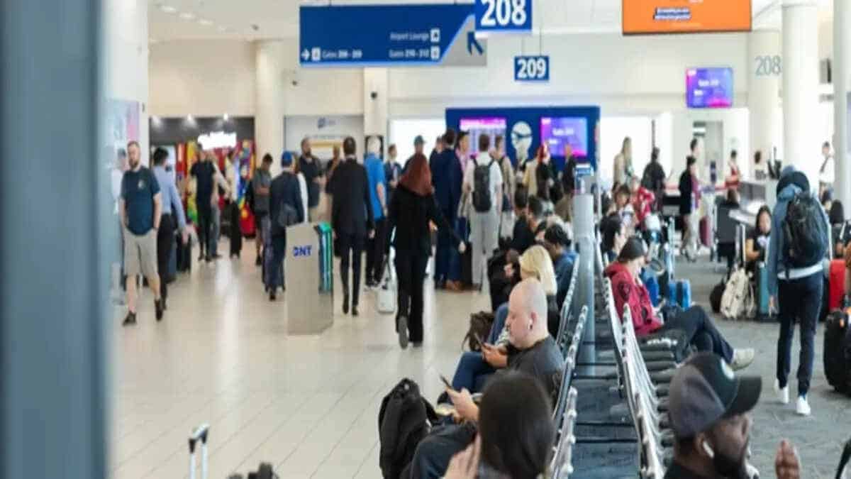 Ontario international airport terminal with rising passenger travel growth in 2026