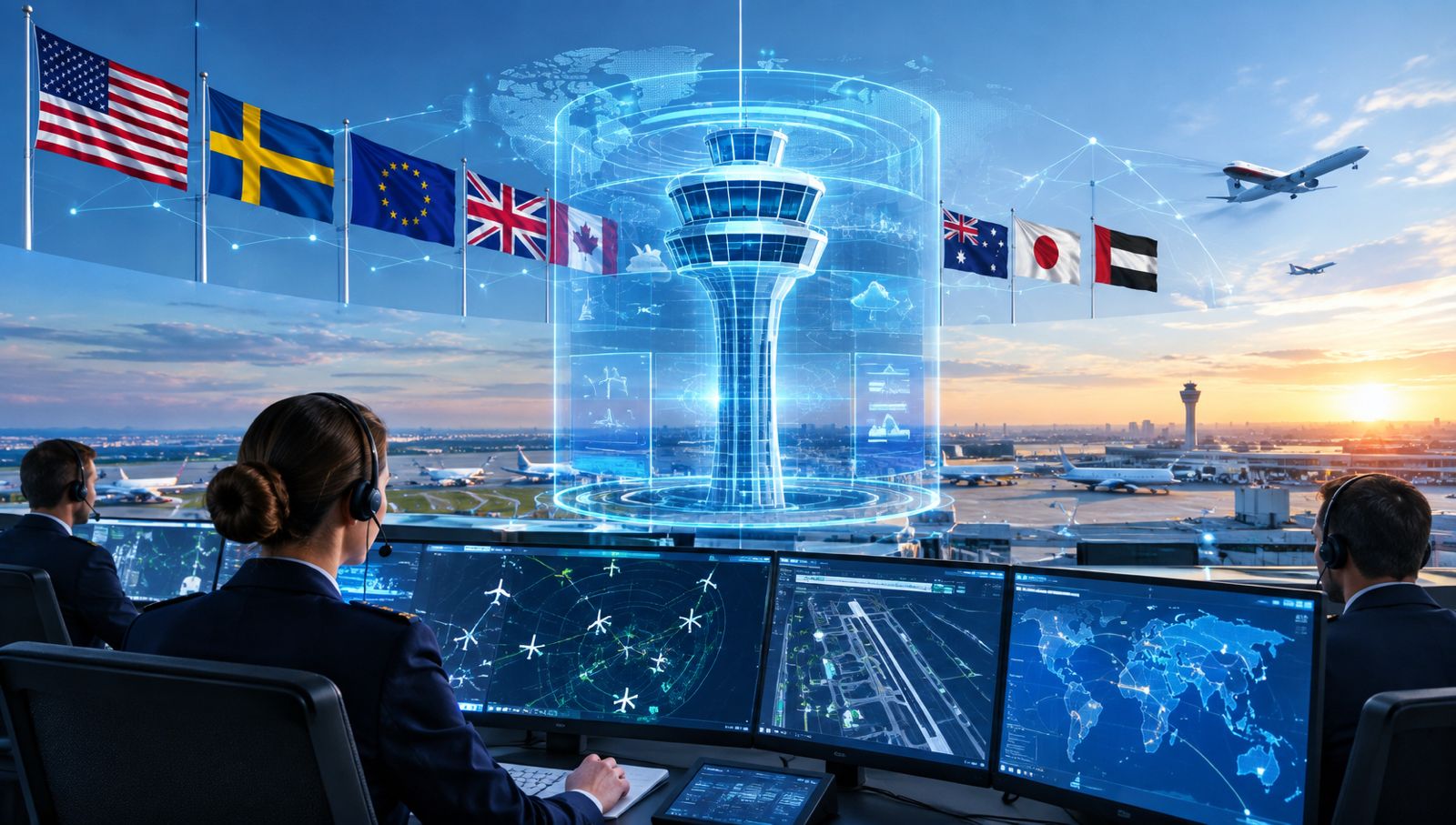 Sweden Comes Along With The US and Other Countries To Modernise Skies With Virtual Control Towers