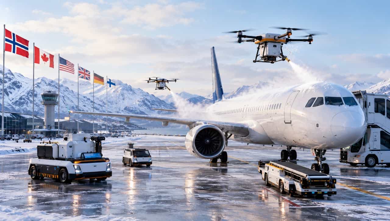 De-icing drones