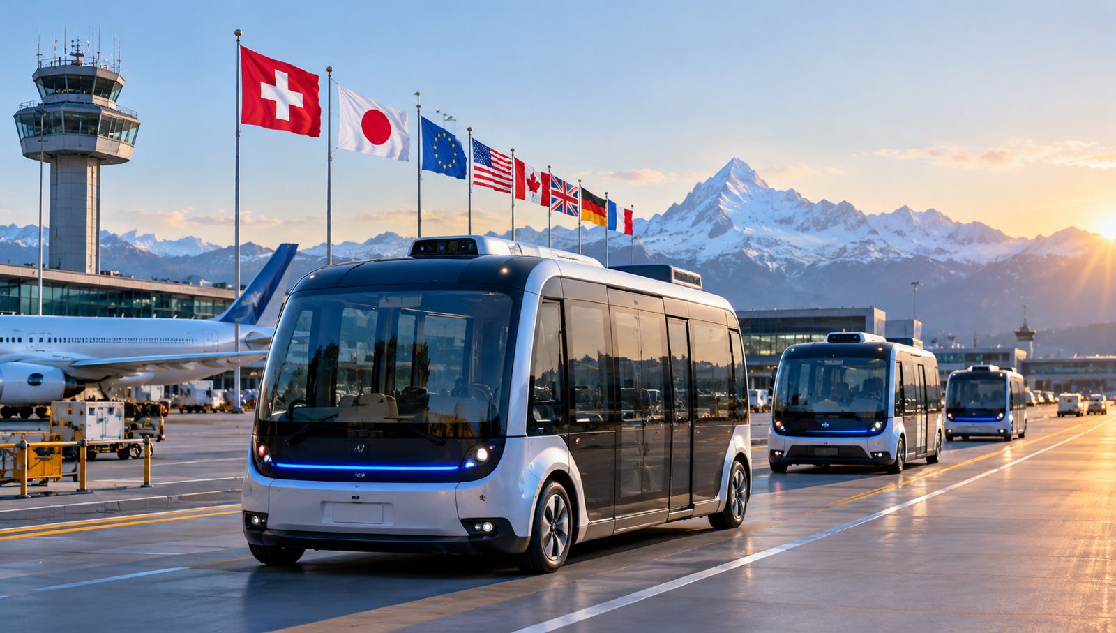 Driverless airside shuttles