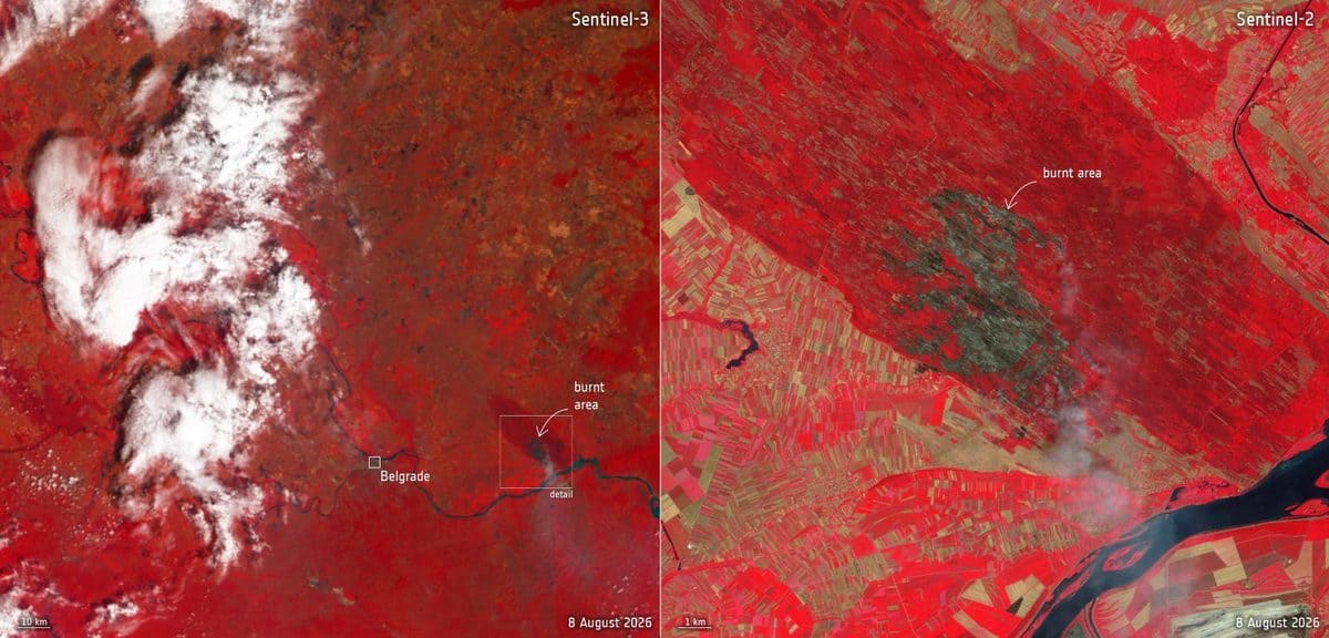 Travellers facing a smoke-filled tourist destination during a wildfire and heatwave