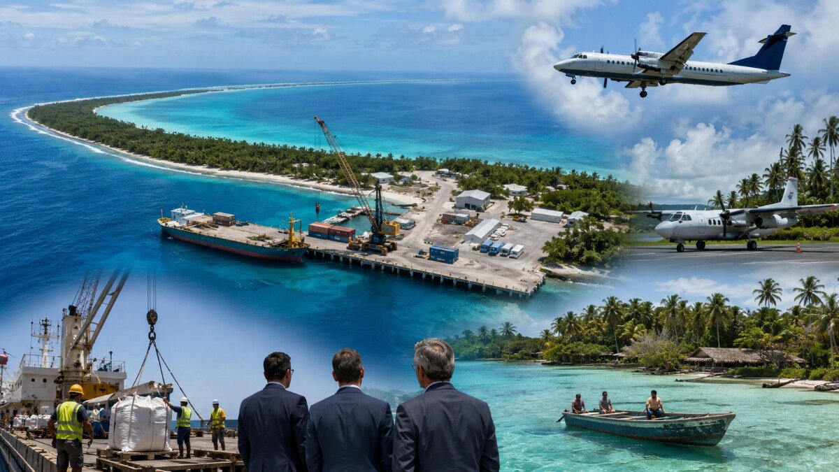 Omoka port and penrhyn travel connectivity in the cook islands