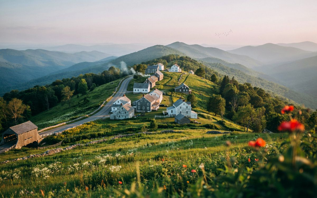 United states hilltop towns