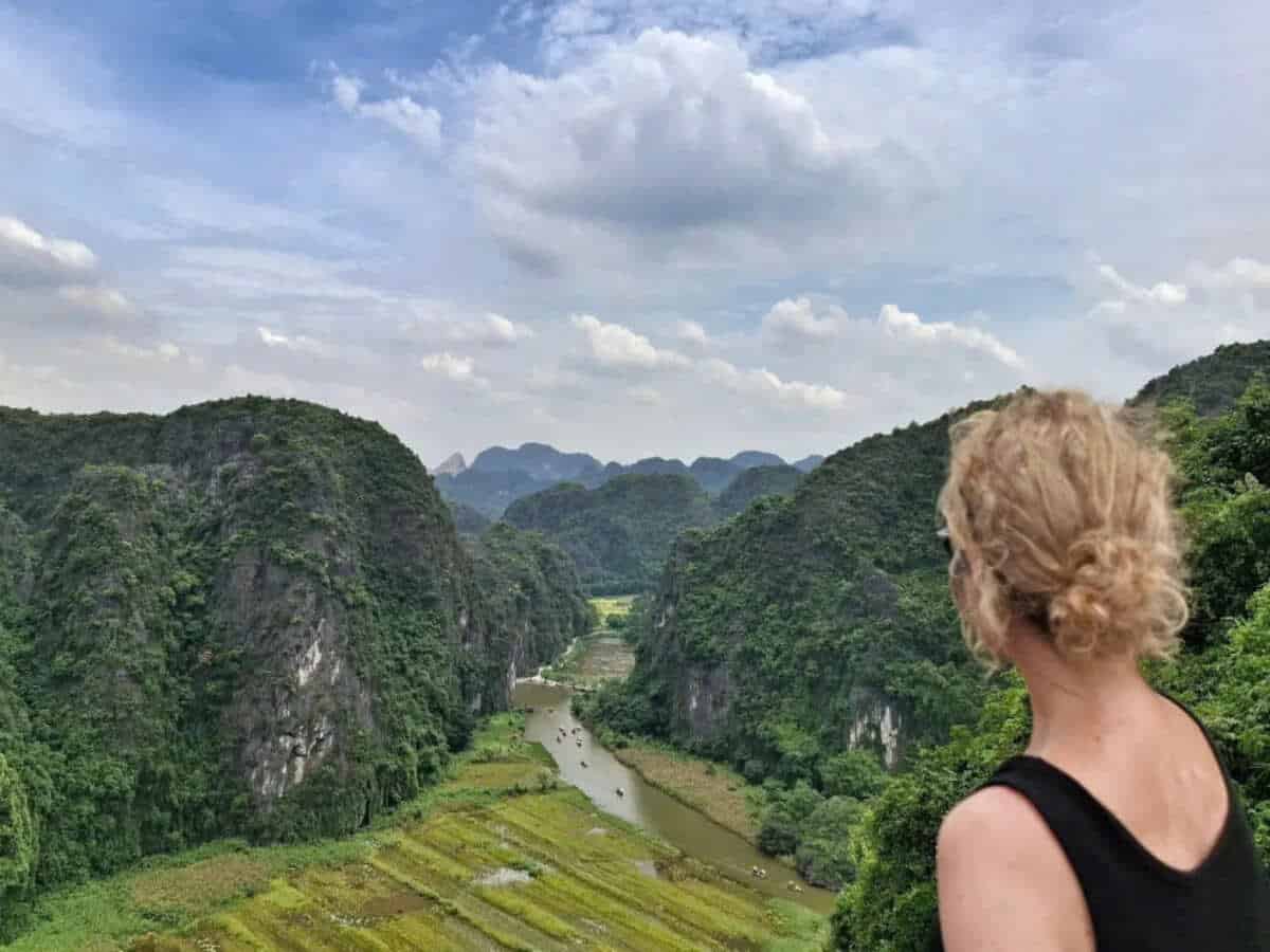 Ta xua vietnam scenic mountain landscape with green valleys and river view